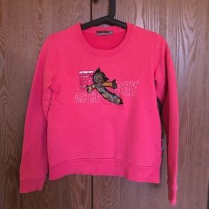 Astro Boy Terry Cotton Pullover Berry Pink